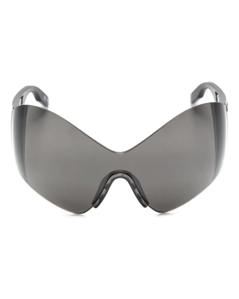 Balenciaga Mask Sonnenbrille im Butterfly-Design - Schwarz Schwarz