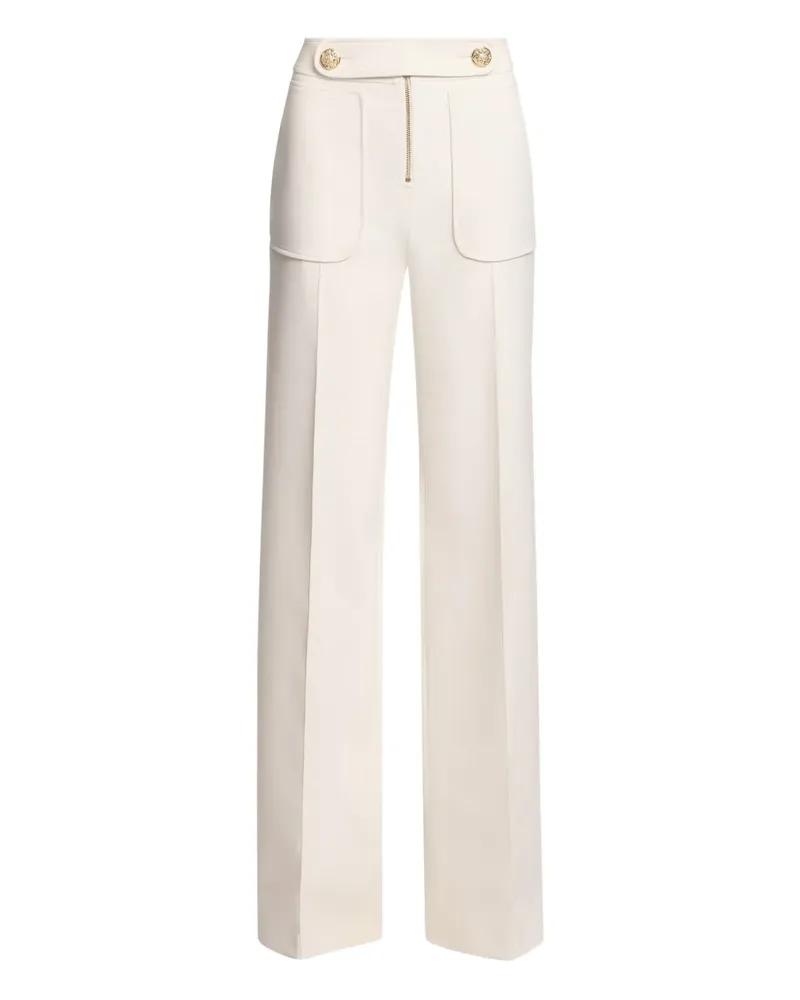 Elie Saab crepe trousers - Weiß Weiß