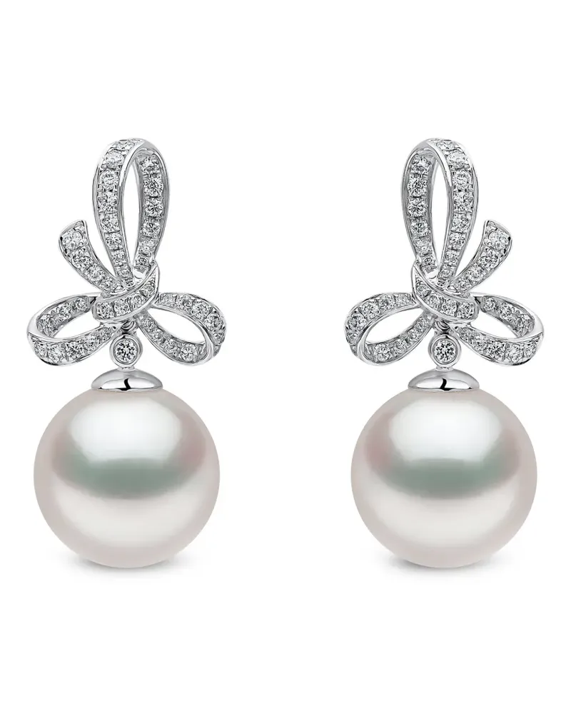 YOKO London Contessa Ohrringe mit Diamanten und Perlen - Silber Silber