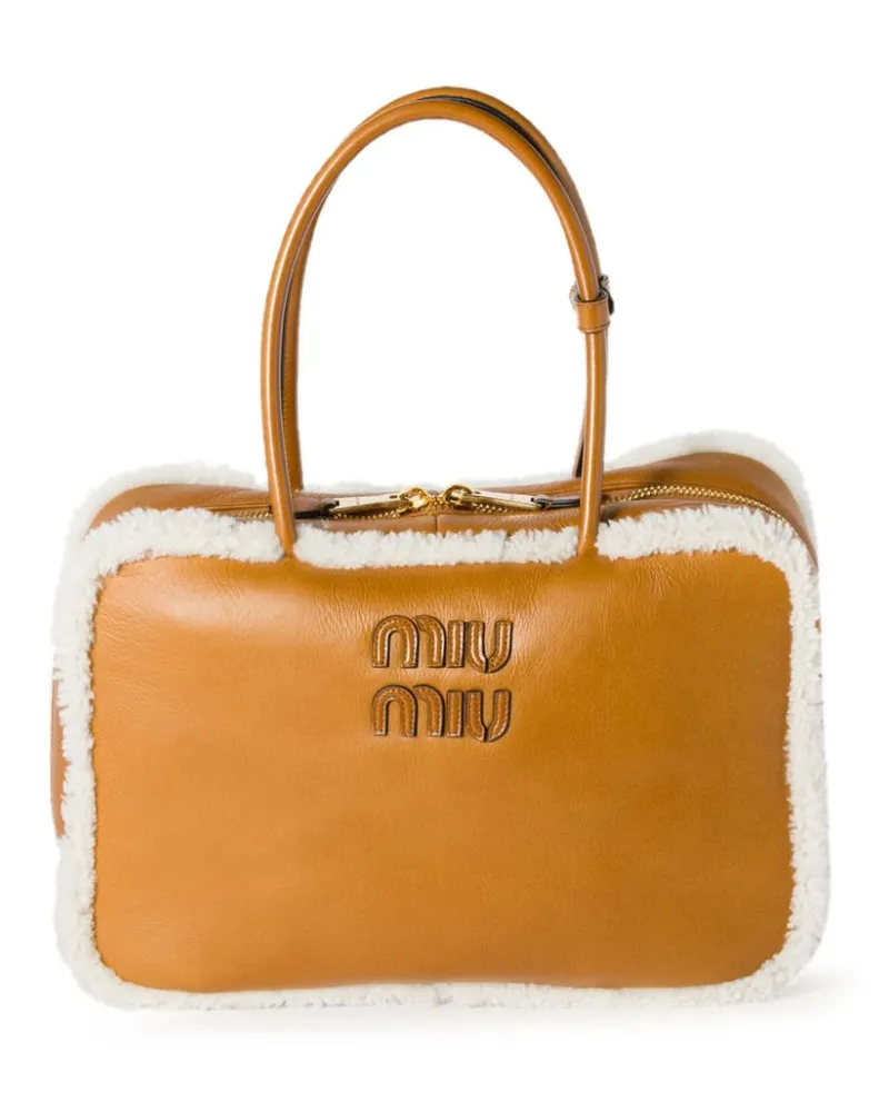 Miu Miu Beau Tote Bag - Braun Braun