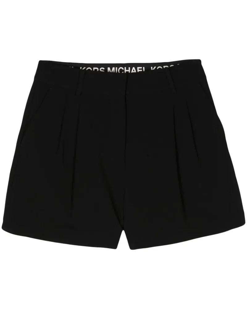 Michael Kors Krepp-Shorts - Schwarz Schwarz