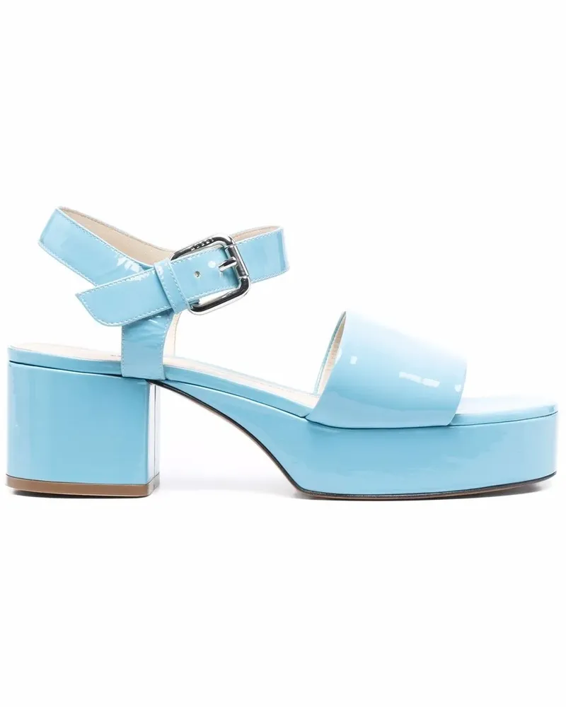 Marni Sandalen aus Lackleder - Blau Blau
