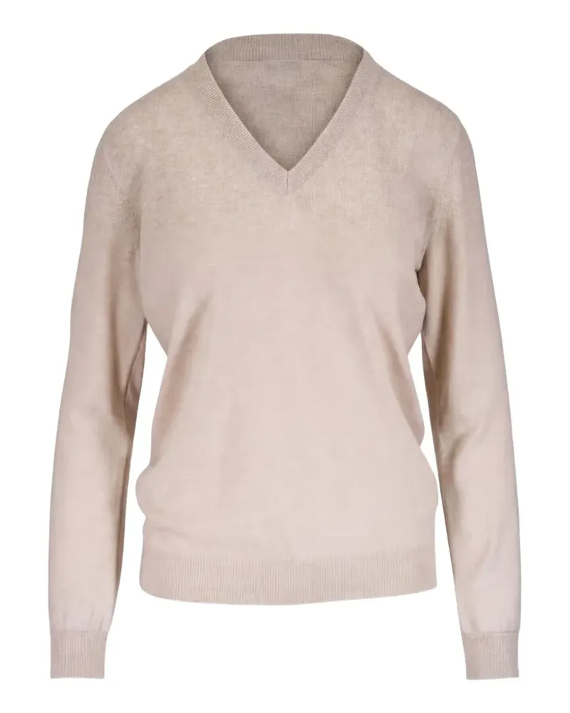 Brunello Cucinelli Kaschmirpullover mit Monili-Besatz - Nude Nude