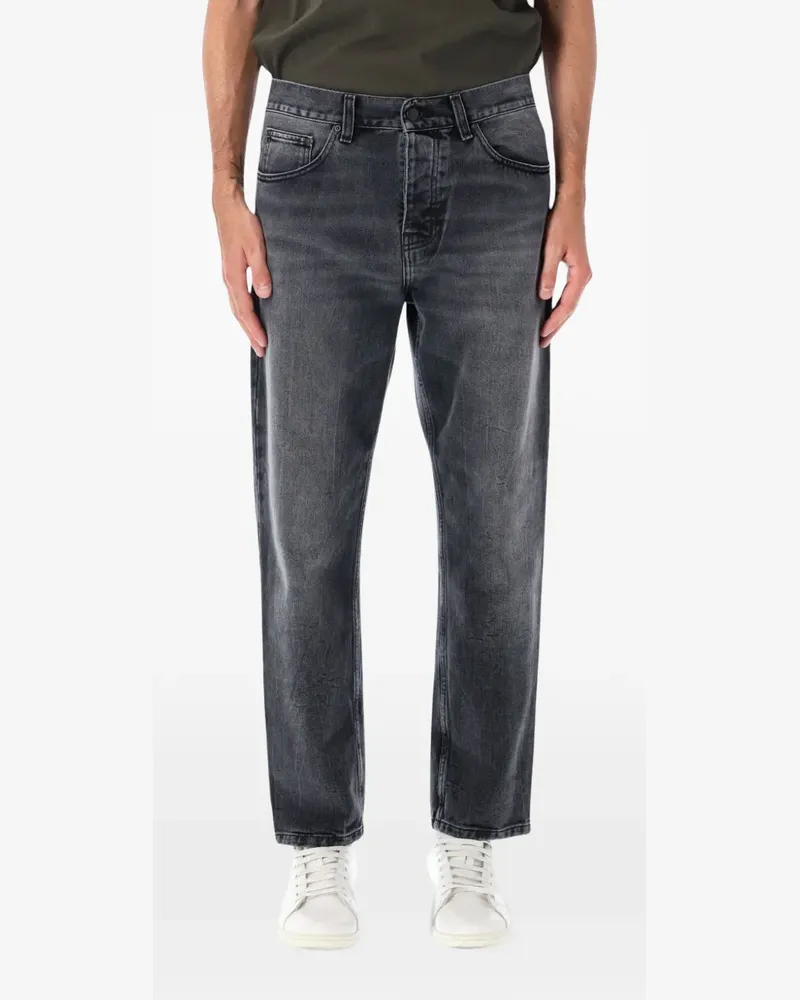 Carhartt WIP Newel washed-effect logo-patch jeans - Grau Grau