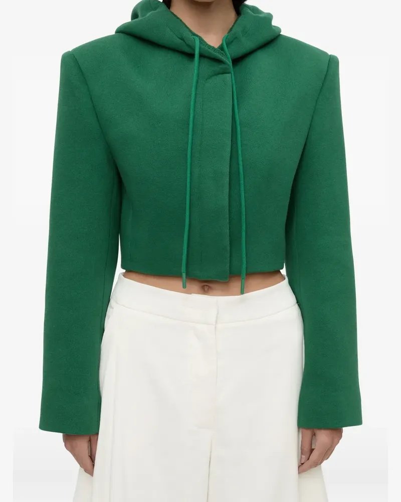 Christopher Esber Noa cropped-fit hooded jacket - Grün Grün