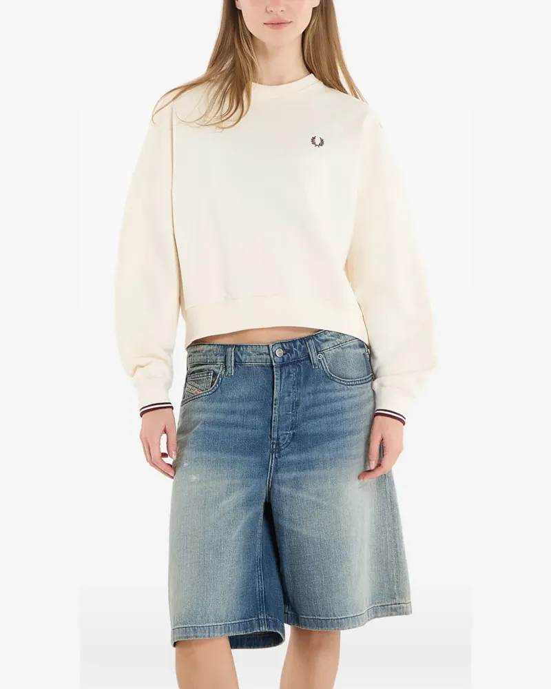Fred Perry logo-embroidered sweatshirt - Nude Nude