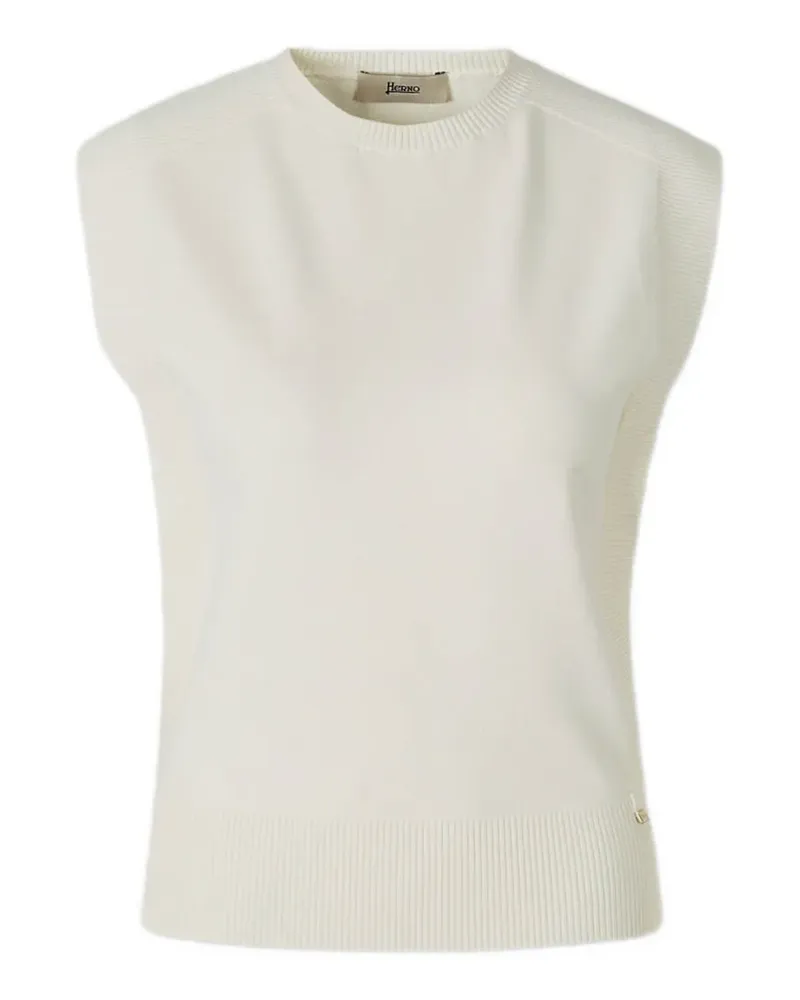Herno ribbed sleeveless top - Nude Nude