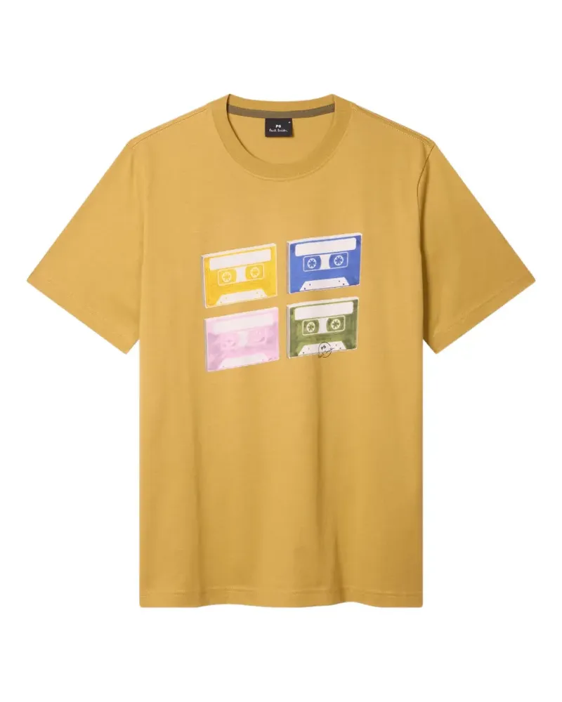 Paul Smith Tapes cassette graphic T-shirt - Gelb Gelb