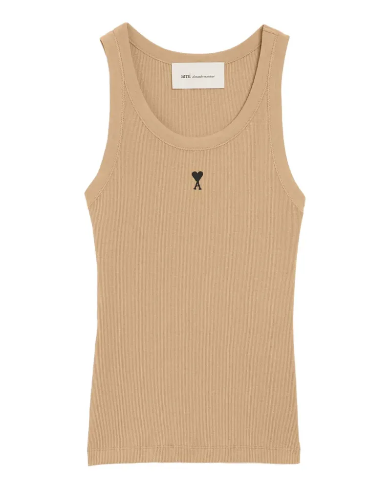AMI Paris coton tanktop - Nude Nude