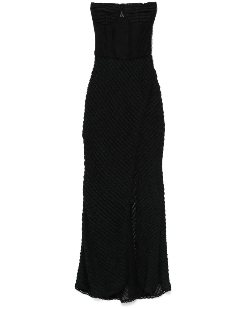 Charo Ruiz Fae Maxikleid - Schwarz Schwarz