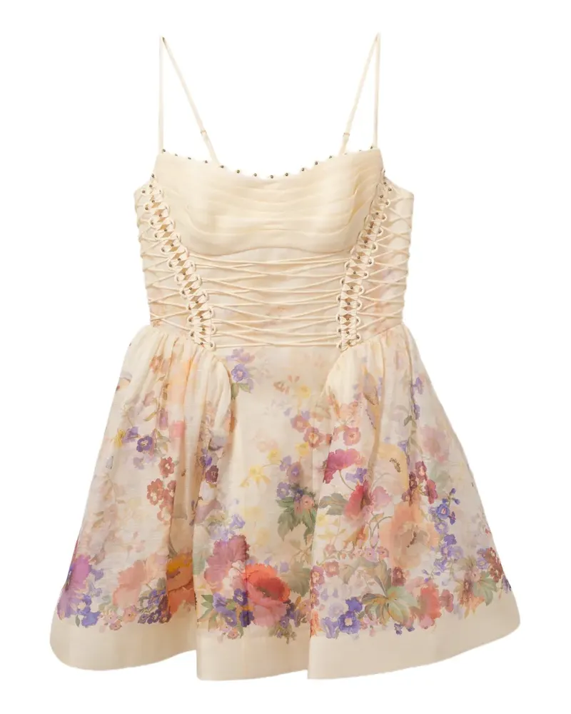 Zimmermann Kleid mit Blumenprint - Nude Nude