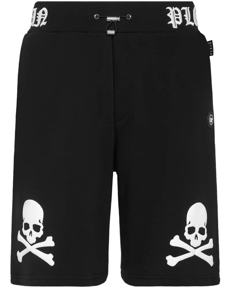 Philipp Plein Skull and Bones Shorts - Schwarz Schwarz
