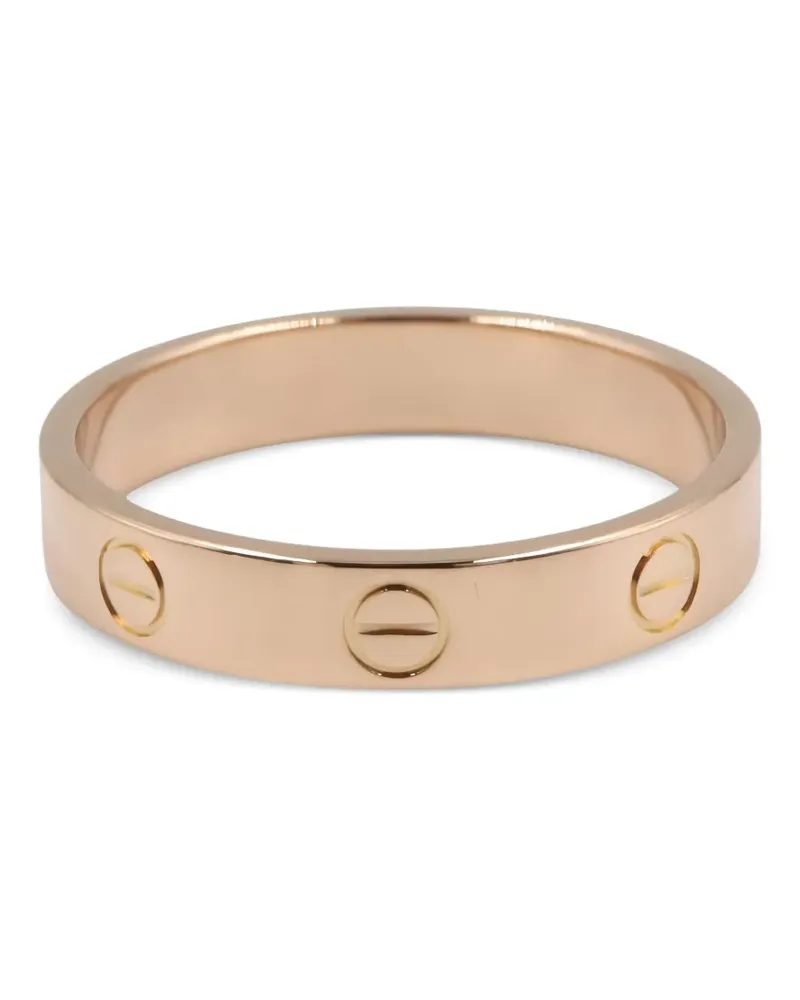 Cartier 2010s Mini Love Ring mit Schraubendetail - Rosa Rosa