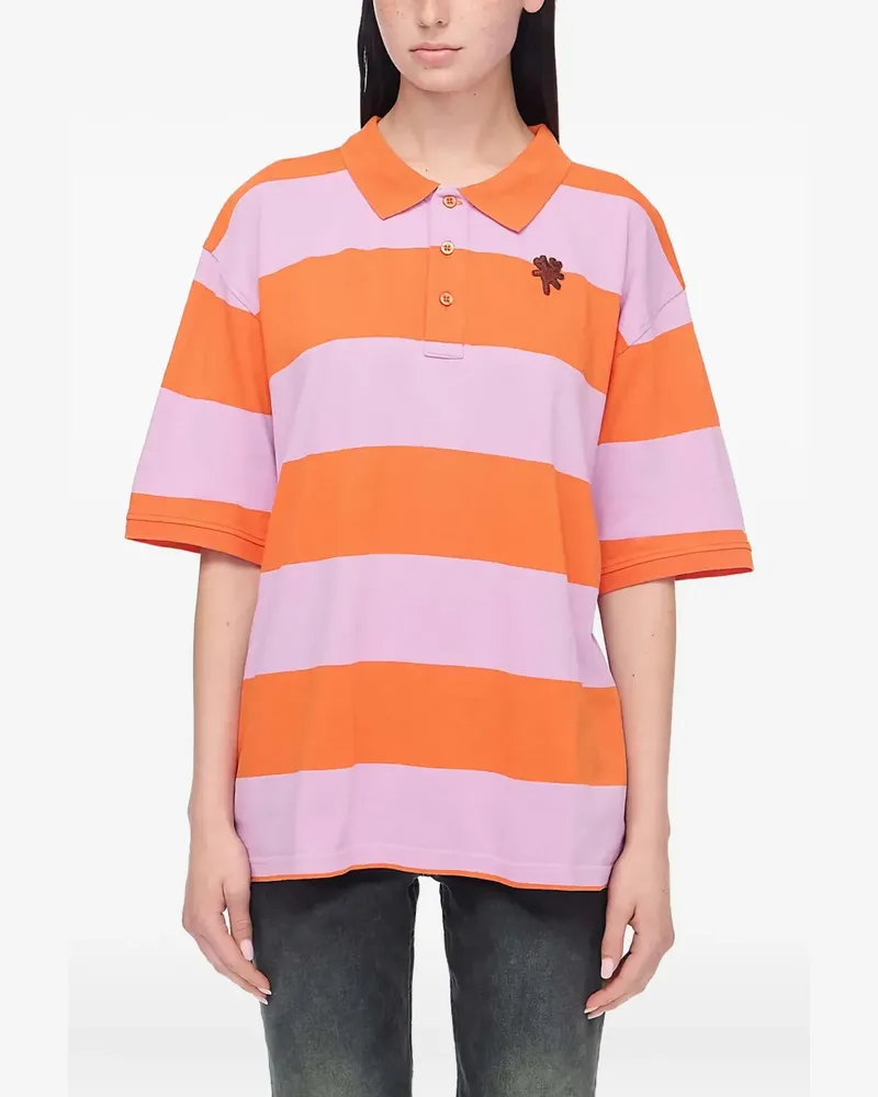 Marc Jacobs Gestreiftes Tiny Teddy Poloshirt - Orange Orange