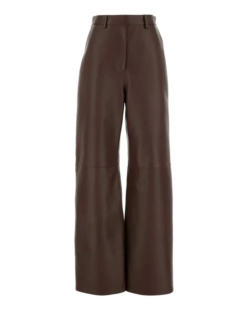 Loewe nappa leather trousers - Braun Braun