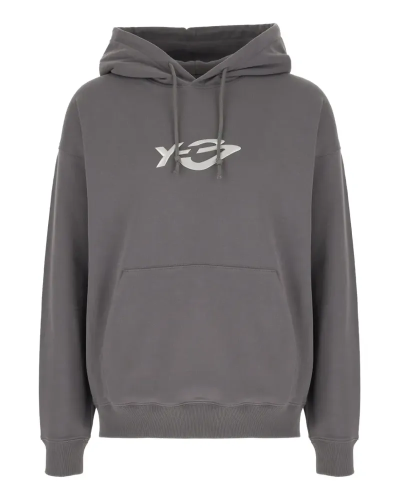 adidas logo-print cashmere hoodie - Grau Grau