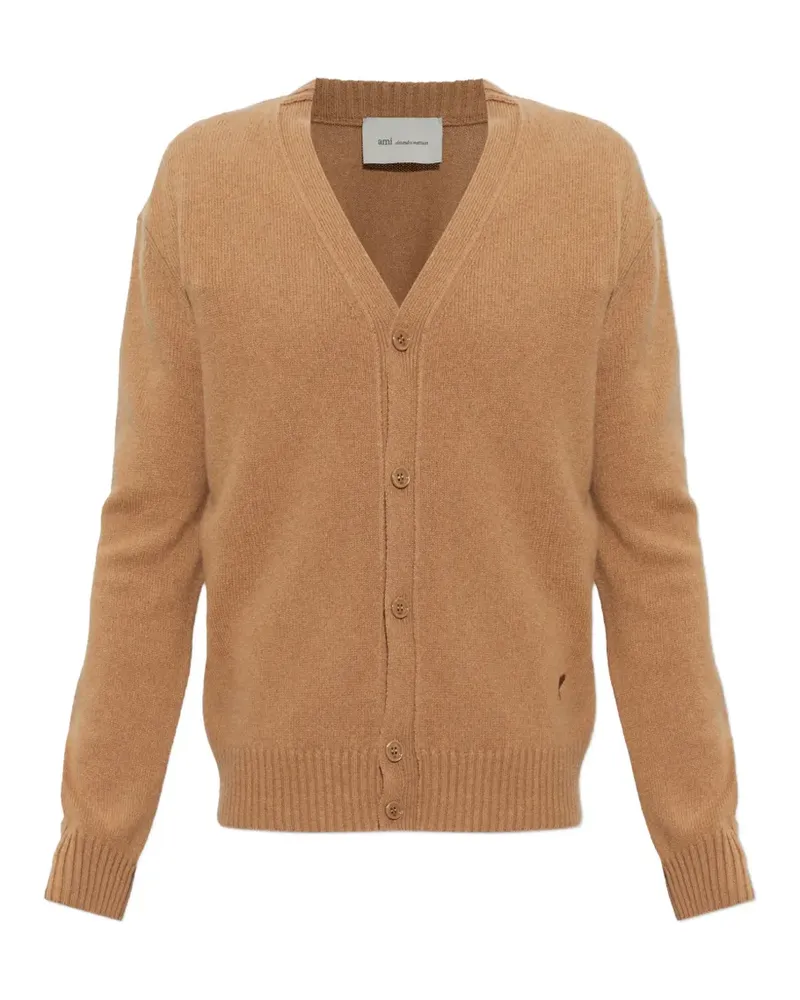AMI Paris Langärmeliger Cardigan - Braun Braun