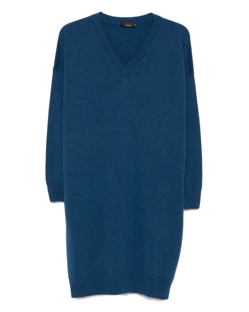 INCENTIVE! cashmere Midikleid aus Kaschmir - Blau Blau