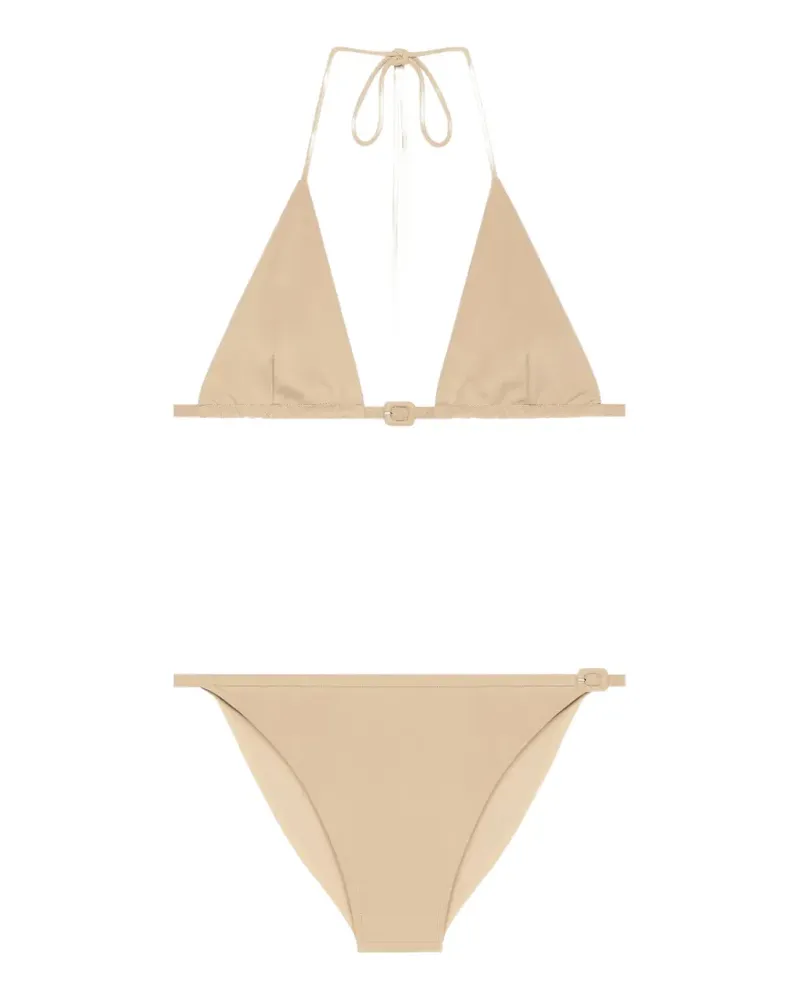 Courrèges Bikini mit Schnallendetail - Nude Nude