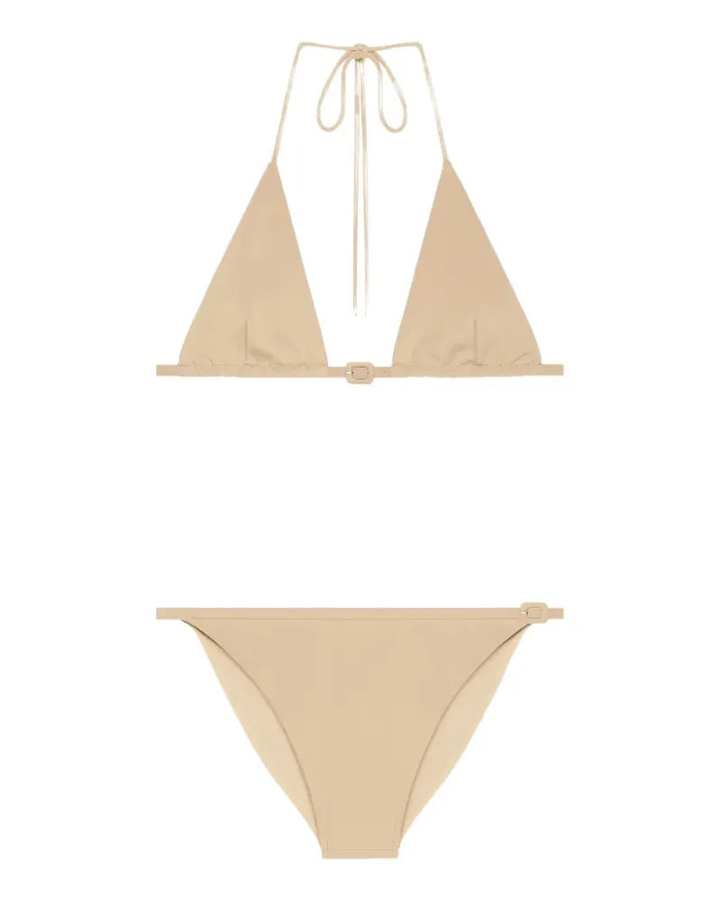 Courrèges Bikini mit Schnallendetail - Nude Nude