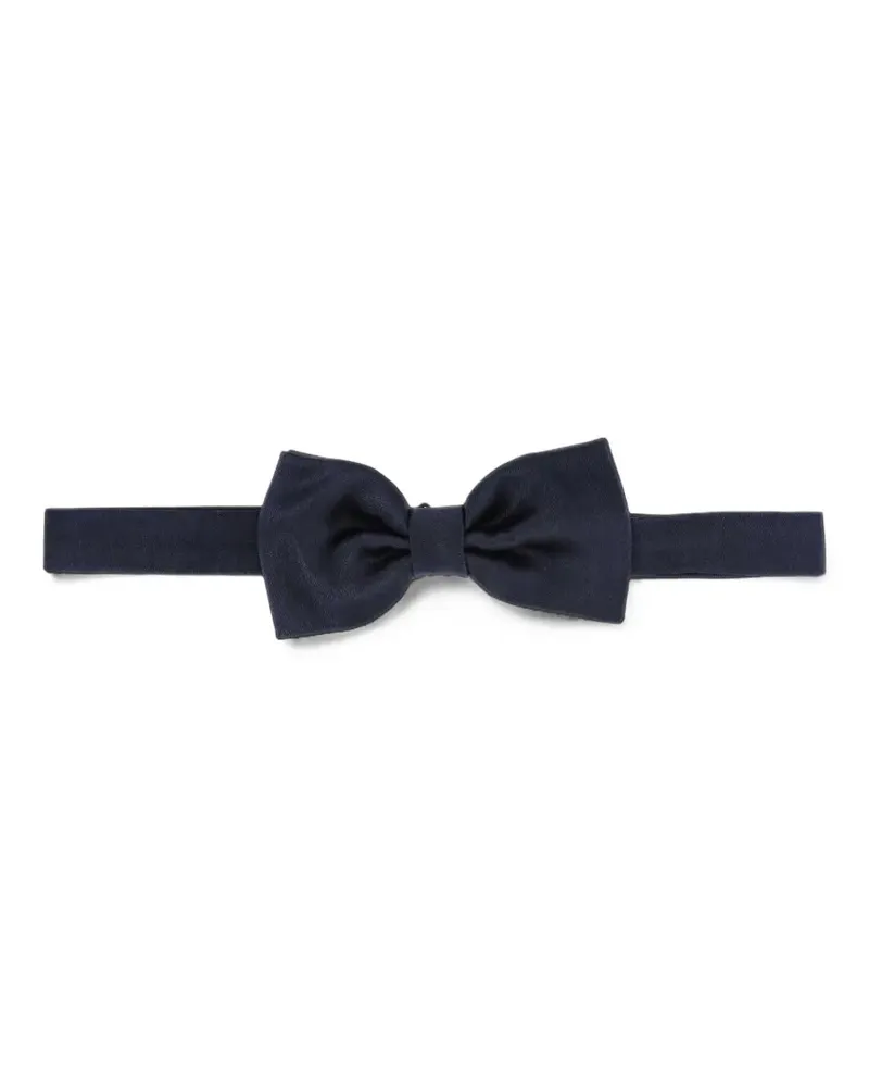 BARBA Fliege aus Twill-Gewebe - Blau Blau