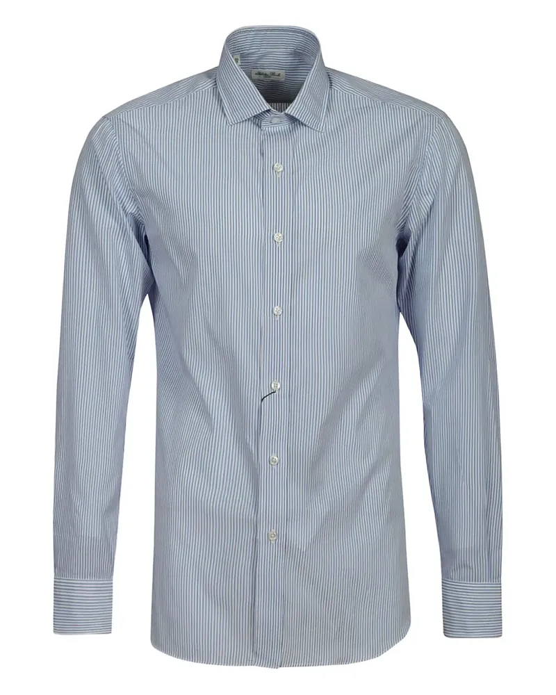 Salvatore Piccolo Gestreiftes Hemd - Blau Blau