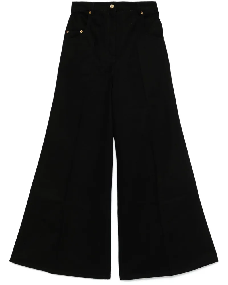 Nina Ricci Jeans mit weitem Bein - Schwarz Schwarz
