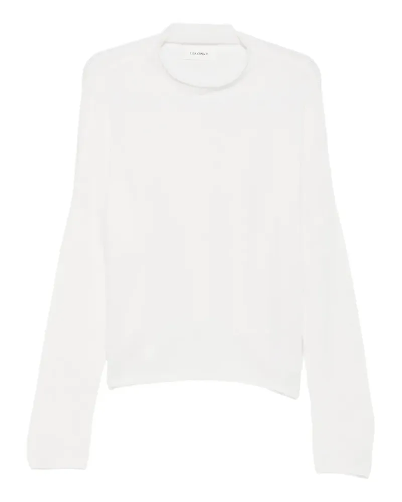 Lisa Yang Pullover mit tiefen Schultern - Weiß Weiß