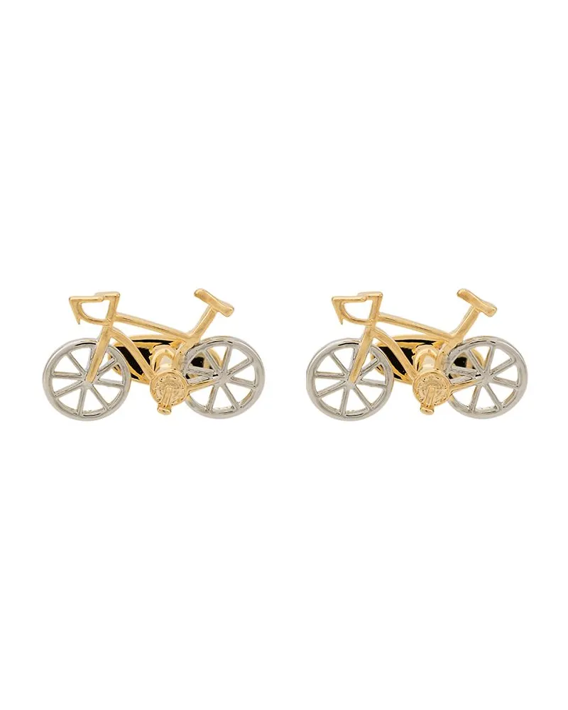 Paul Smith Manschettenknöpfe mit Fahrrad - Gold Gold