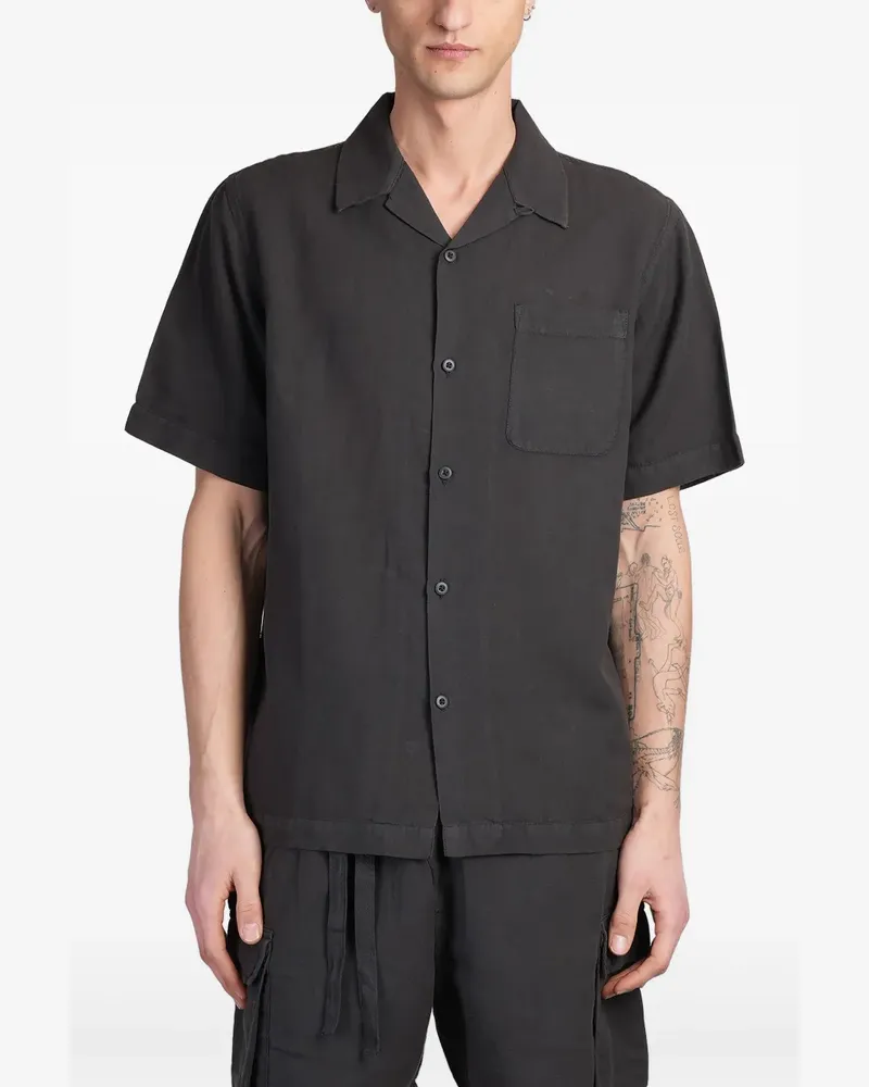 maharishi Hemd mit kurzen Ärmeln - Schwarz Schwarz