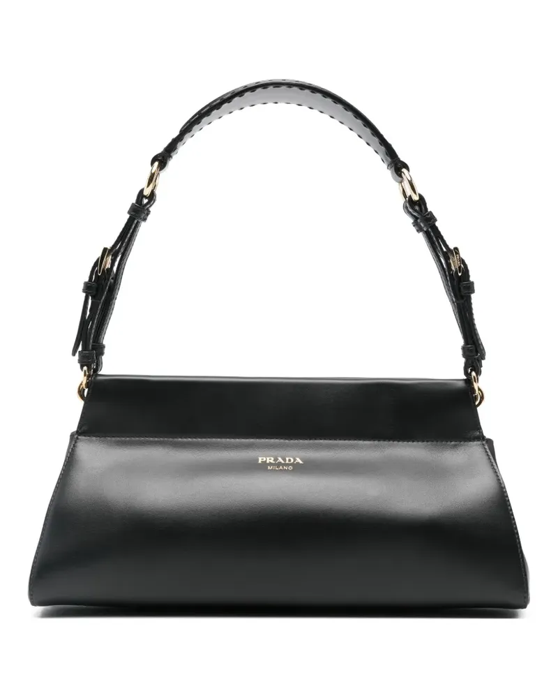 Miu Miu Schultertasche mit Schnallenriemen - Schwarz Schwarz