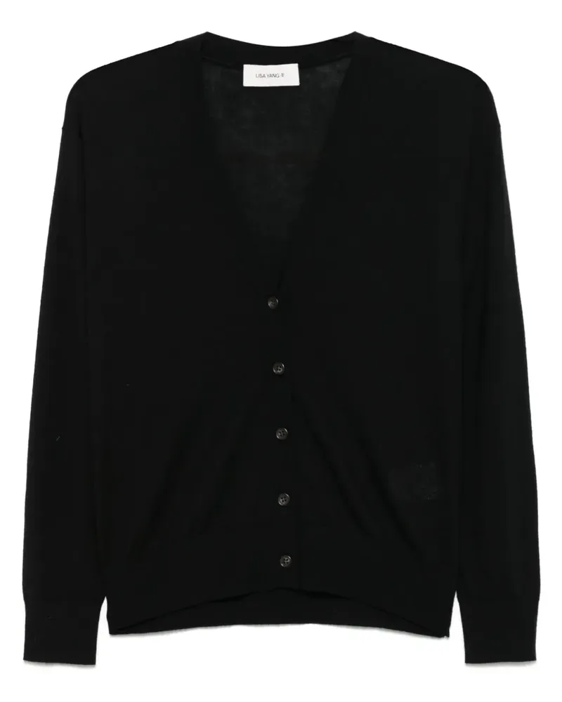 Lisa Yang Cia Cardigan - Schwarz Schwarz