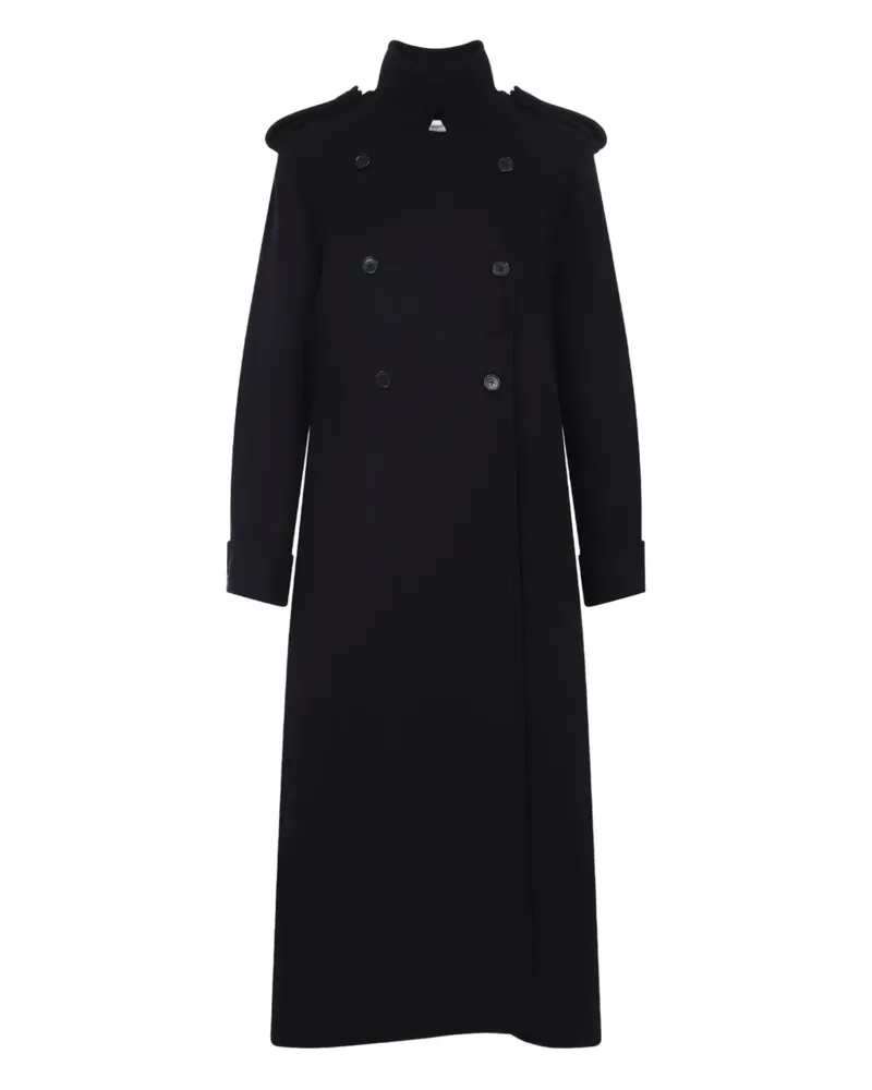 KHAITE wool double-breasted coat - Schwarz Schwarz