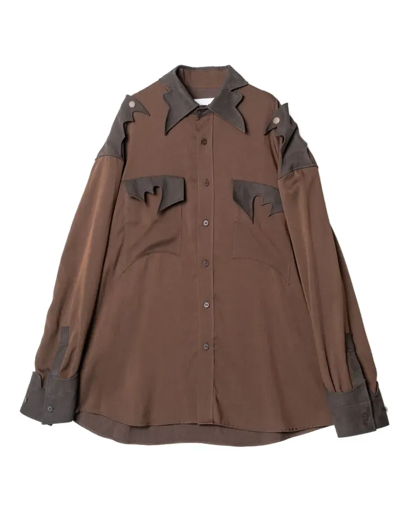 Yoshio Kubo Drift Flap shirt - Braun Braun