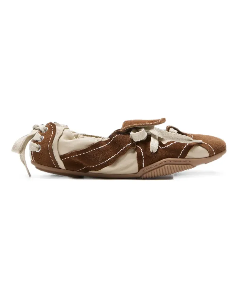 Acne Studios suede lace-up shoes - Braun Braun