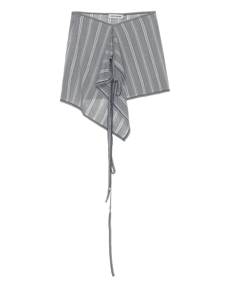LOW CLASSIC Asymmetrischer Minirock - Blau Blau