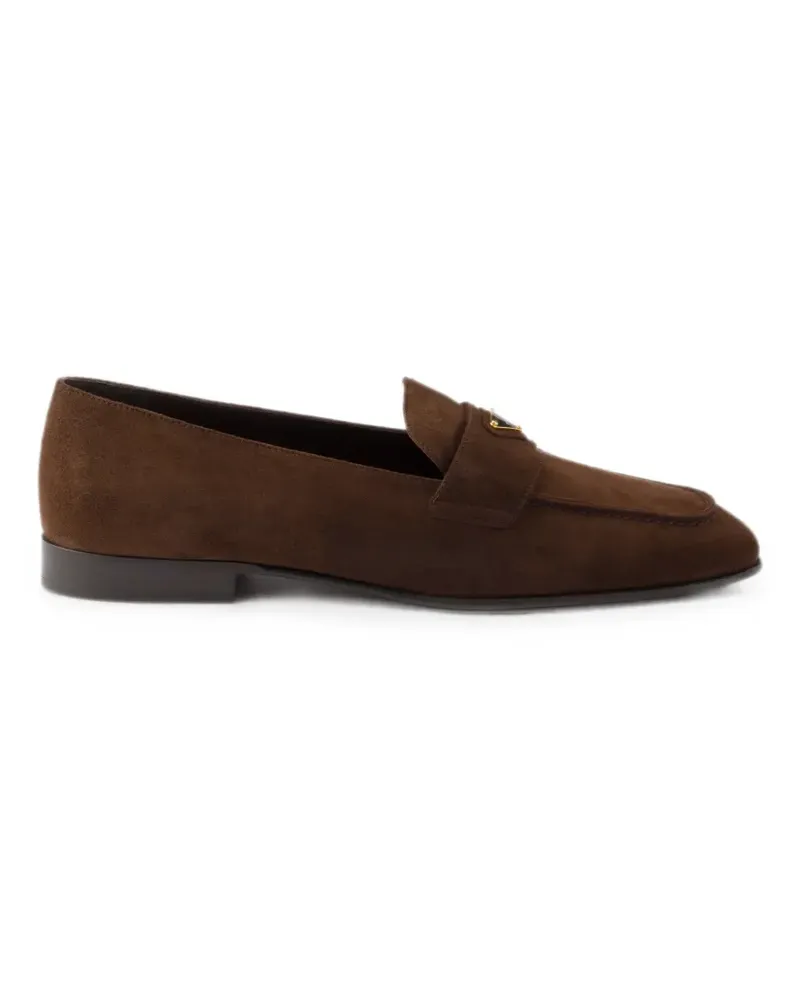 Prada suede loafers - Braun Braun