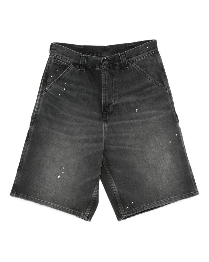 Carhartt WIP paint-splatter washed shorts - Grau Grau