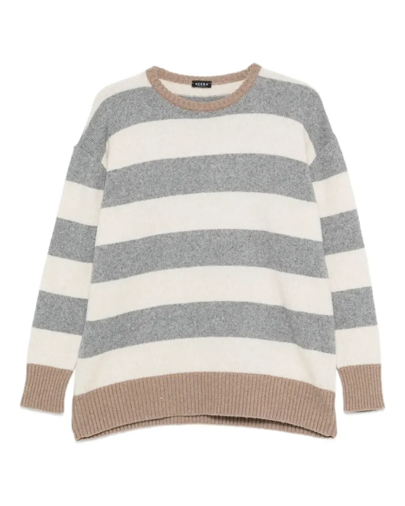 NEERA Gestreifte Knitwear - Grau Grau