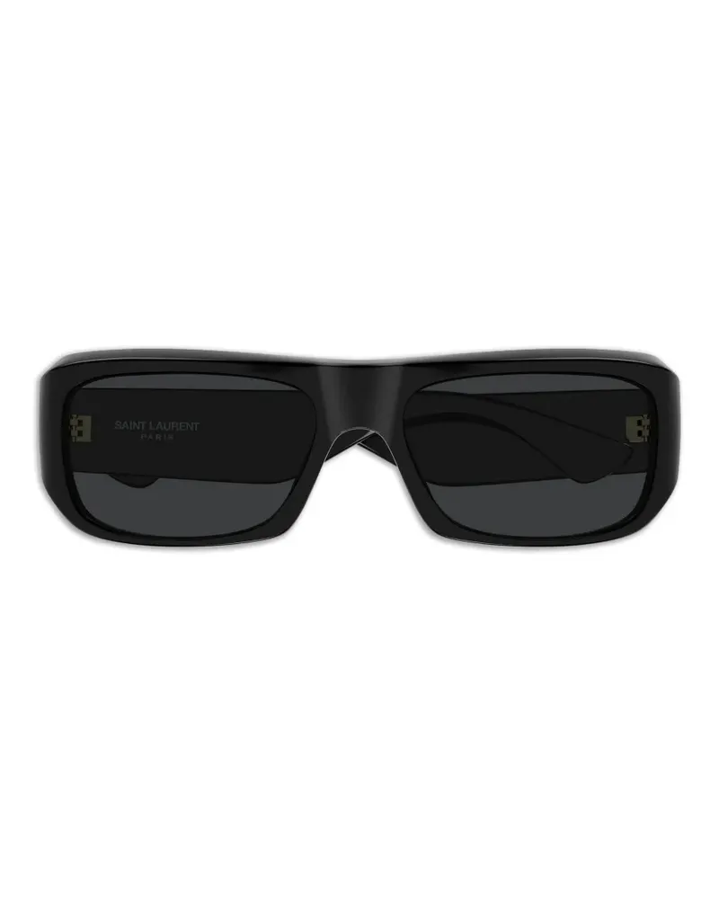 Saint Laurent rectangle-frame sunglasses - Schwarz Schwarz