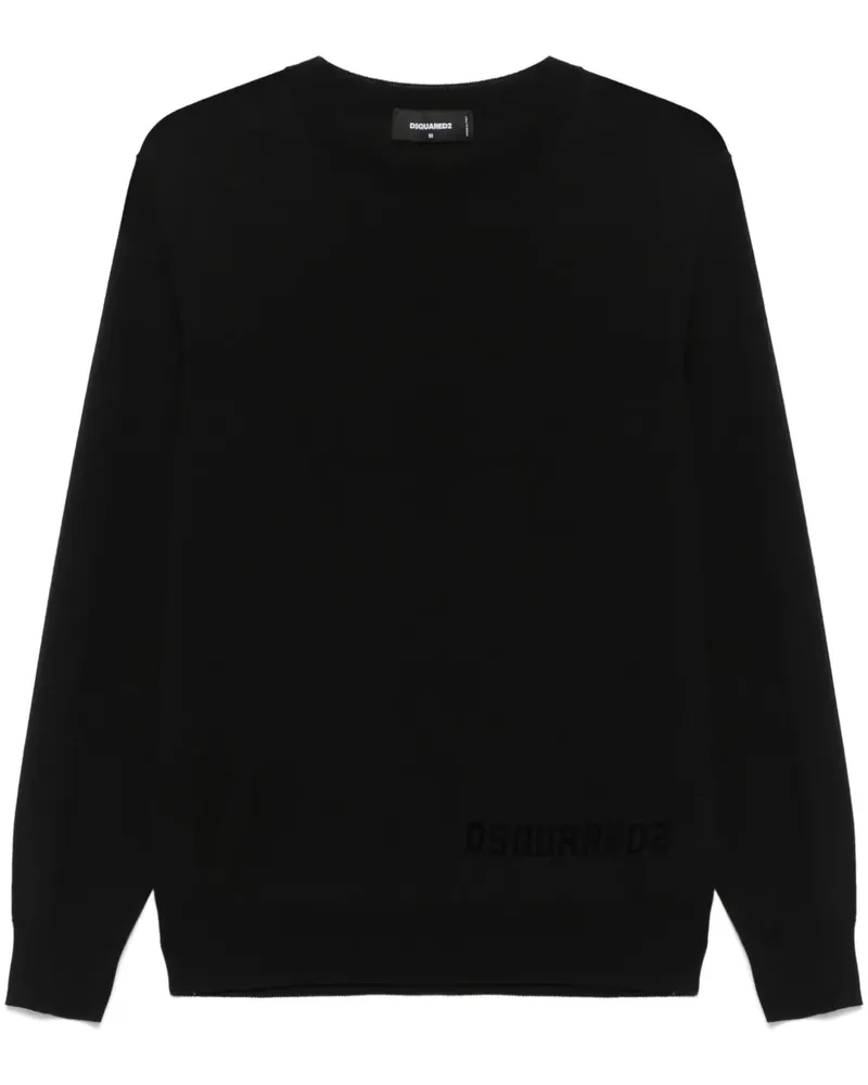 Dsquared2 T-Shirt mit rundem Ausschnitt - Schwarz Schwarz