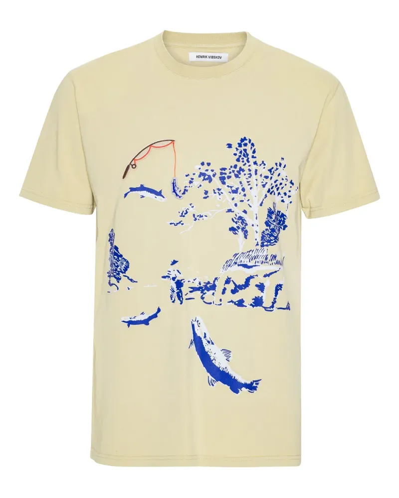 Henrik Vibskov T-Shirt mit Angelszenen-Print - Nude Nude