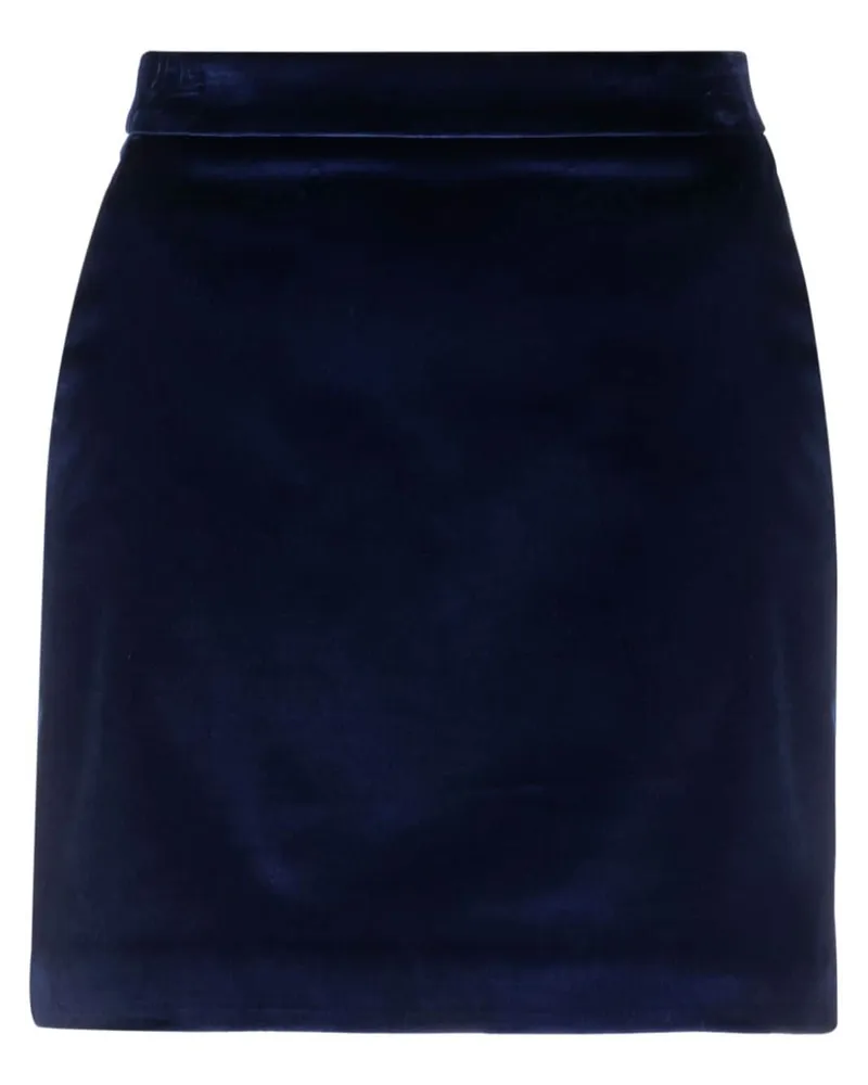 Bally Minirock mit hohem Bund - Blau Blau