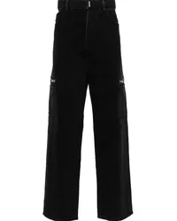 Givenchy Straight-Leg-Jeans mit Logo-Print Schwarz