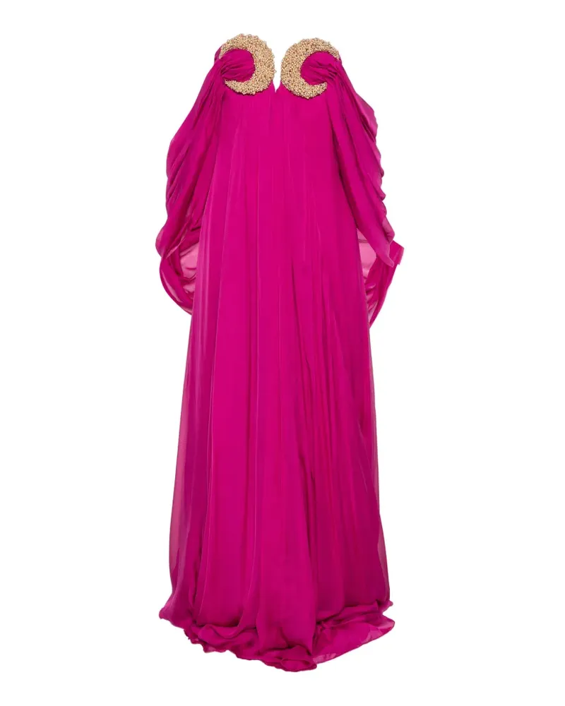 Amen bead-embellished strapless maxi dress - Violett Violett