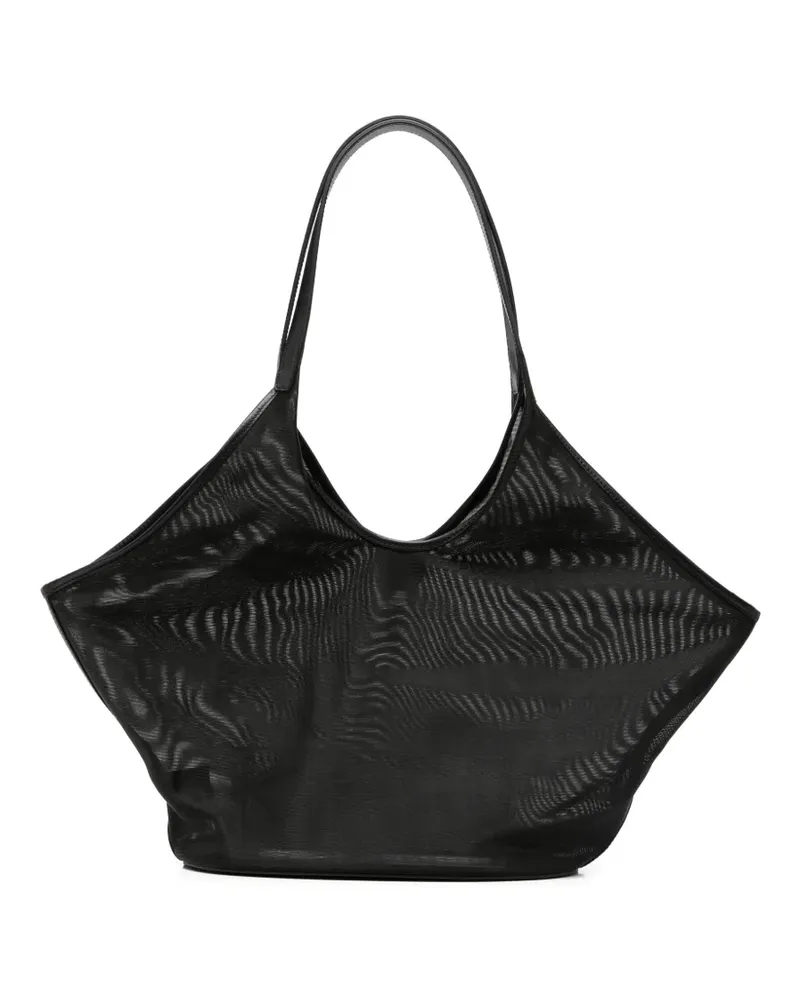 Aesther Ekme large Phanton mesh leather-trim tote bag - Schwarz Schwarz