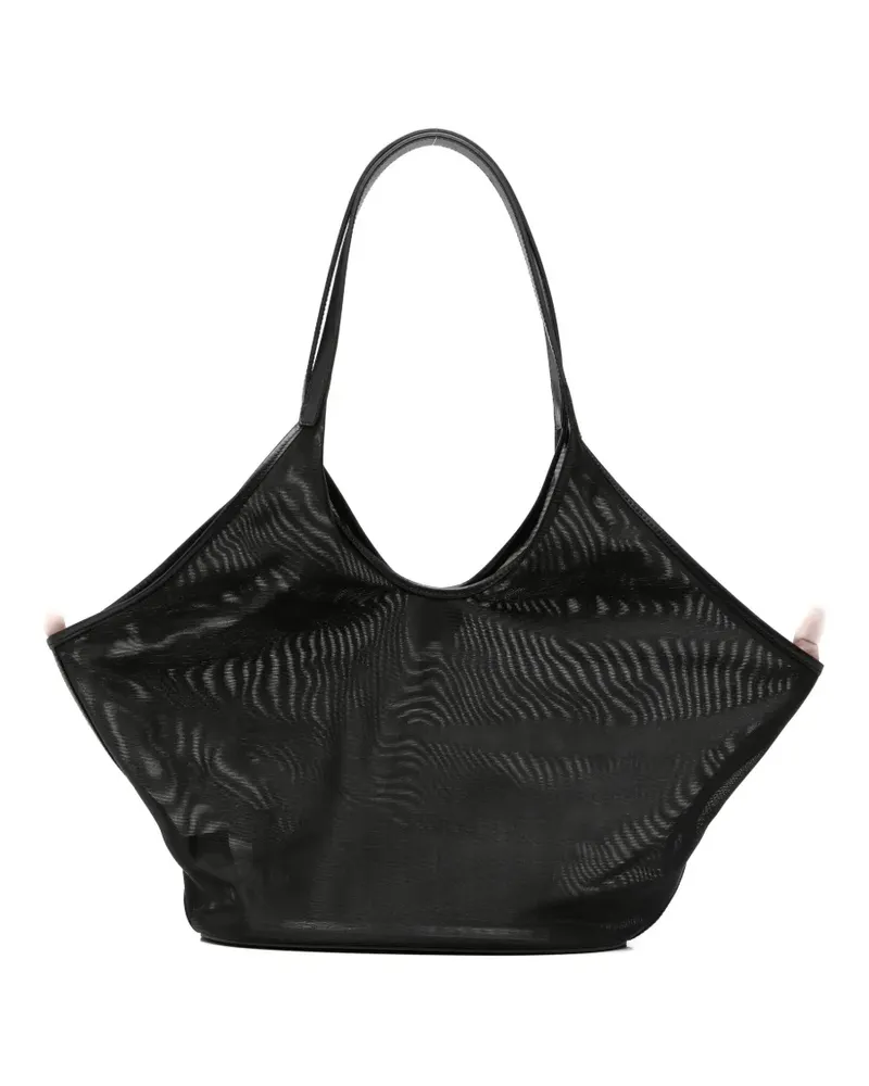 Aesther Ekme large Phanton mesh leather-trim tote bag - Schwarz Schwarz