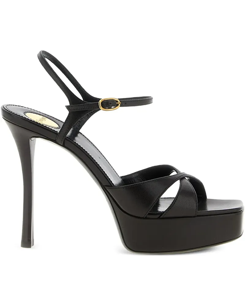 Saint Laurent Sandalen mit Twist-Detail 110mm - Schwarz Schwarz