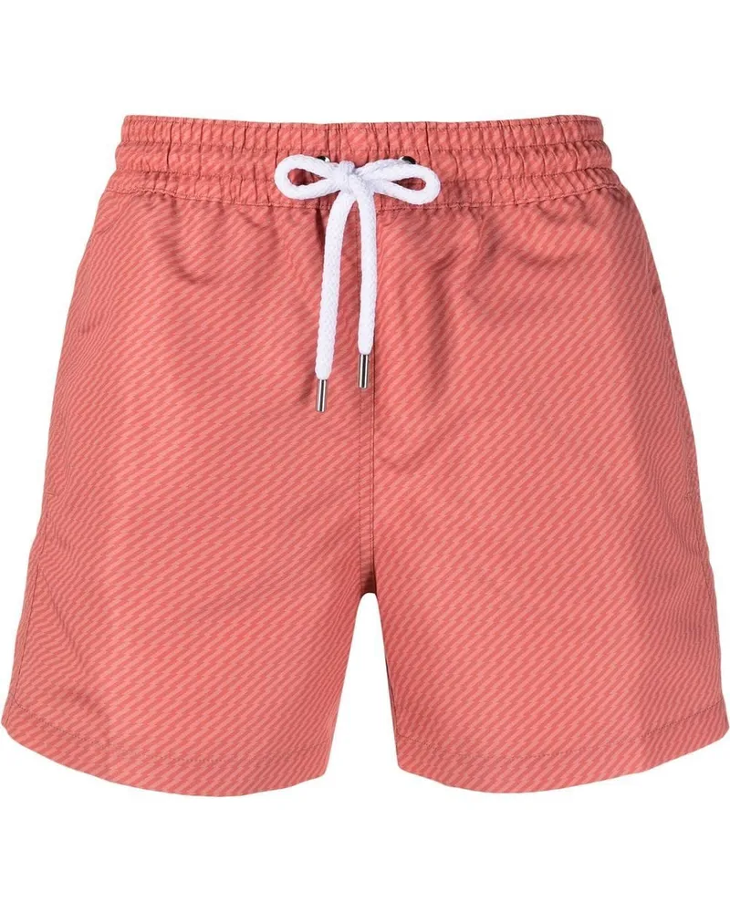 Frescobol Carioca Badeshorts mit Pepe-Print Orange