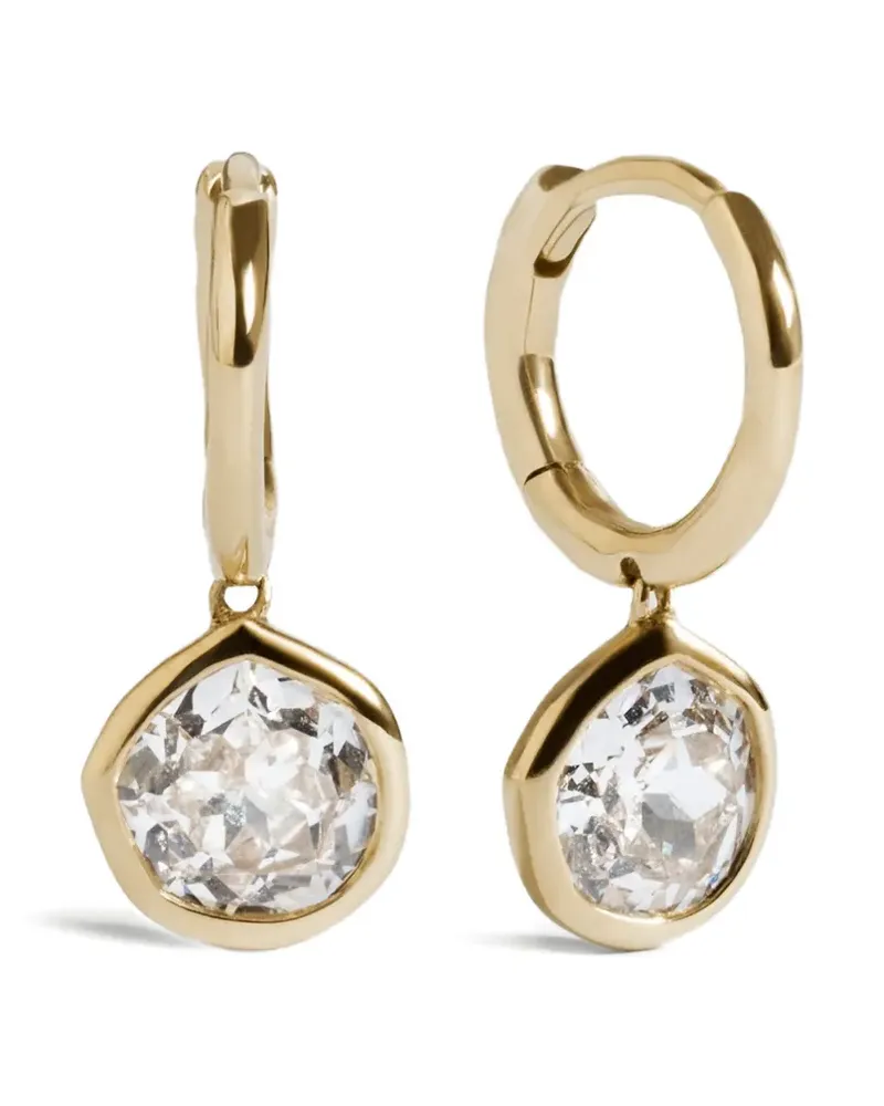 Monica Vinader MV Siren™ Solitaire Ohrringe mit Diamanten - Gold Gold